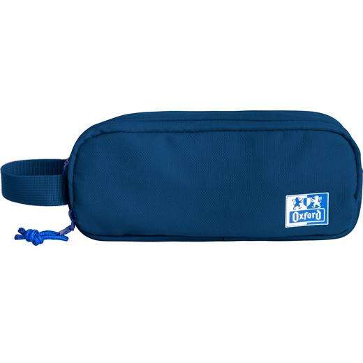 Oxford B-Smart Estuche Portatodo - 3 Compartimentos - Asa Lateral - Fabricado en Material Reciclado - Color Azul - Prinkweb
