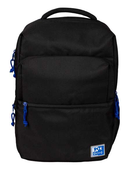 Oxford B-Ready Mochila Escolar - Tirantes Acolchados y Ajustables - Tamaño 42x30x15cm - Color Negro - Prinkweb