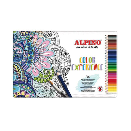 Alpino Color Experience Lapices Acuarelables - Mina de 3,3mm Resistente y Acuarelable - I