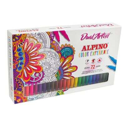 Alpino Dual Artist Color Experience Rotuladores - Doble Punta para Dibujos mas Completos