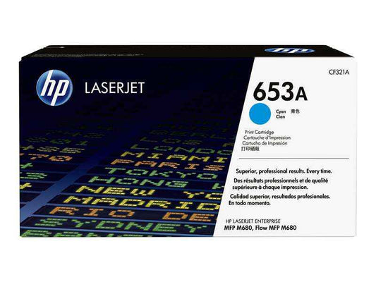 HP CF321A Cyan Cartucho de Toner Original - 653A - Prinkweb