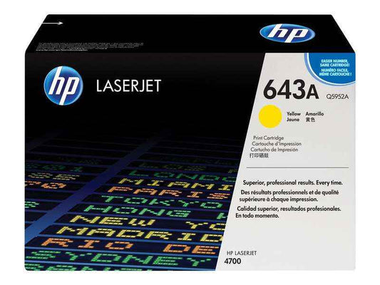 HP Q5952A Amarillo Cartucho de Toner Original - 643A - Prinkweb