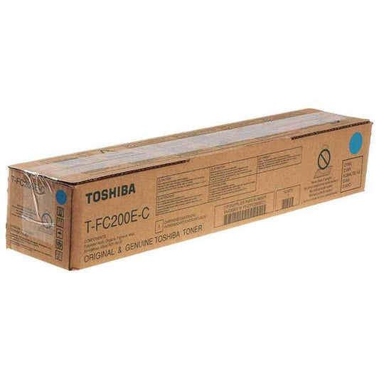 Toshiba T-FC200EC Cyan Cartucho de Toner Original - 6AJ00000259/6AJ00000195/6AJ00000119 - Prinkweb