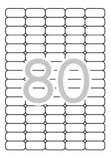 Apli Pack de 2.000 Etiquetas 35.6x16.9mm - 25 Hojas por 80 Etiquetas - Adhesivo Removible - Cantos Romos - Aptas para Impresion Inkjet, Laser - Color Blanco - Prinkweb