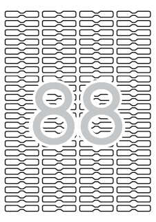 Apli Etiquetas Blancas Removibles Joyeria 45.0 x 8.0mm 25 Hojas - Prinkweb