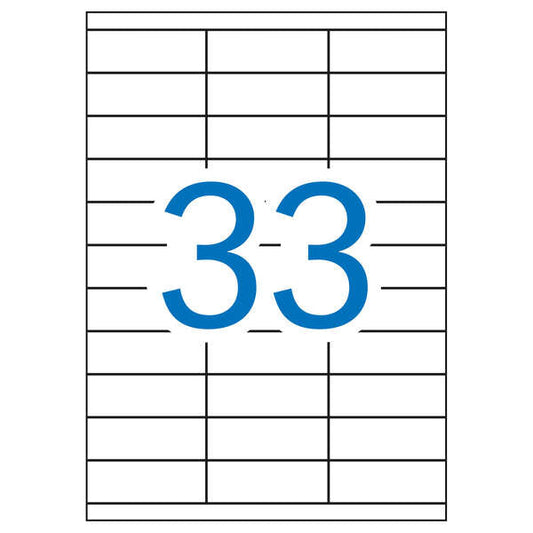 Apli Etiquetas Blancas Permanentes 70.0 x 25.4mm 10 Hojas - Prinkweb