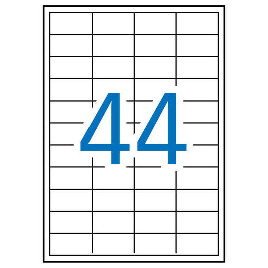 Apli Etiquetas Blancas Permanentes 48.5 x 25.4mm 10 Hojas - Prinkweb