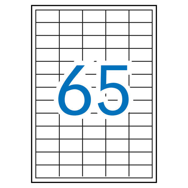 Apli Etiquetas Blancas Permanentes 38.0 x 21.2mm 10 Hojas - Prinkweb