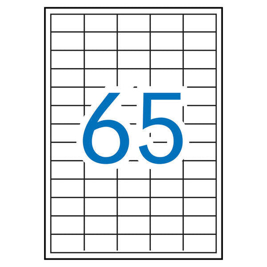 Apli Etiquetas Blancas Permanentes 38.0 x 21.2mm 10 Hojas - Prinkweb