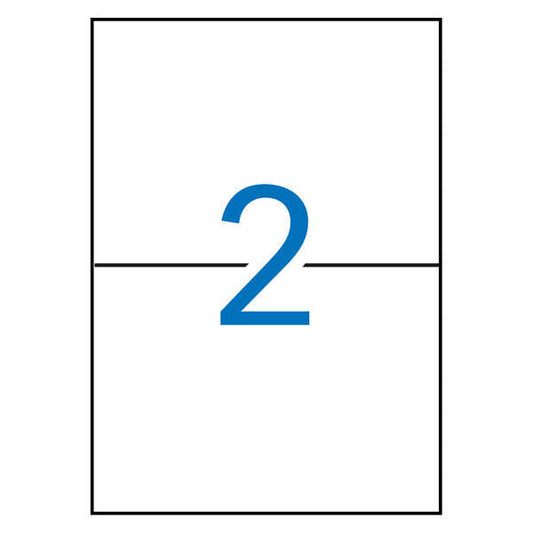 Étiquettes blanches permanentes Apli pour imprimante laser 210,0 x 148,0 mm, 250 feuilles 