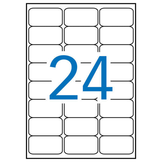 Apli Etiquetas Verde Fluorescente Permanentes 64.0 x 33.9mm 100 Hojas - Prinkweb