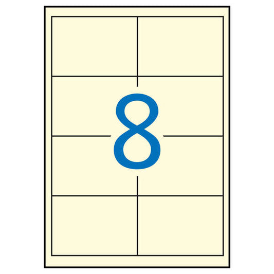 Apli Etiquetas Crema Permanentes 97.0 x 67.7 20 Hojas - Prinkweb