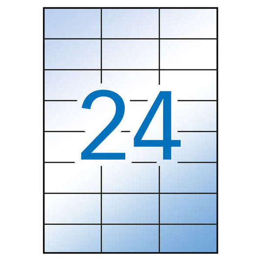 Apli Etiquetas Translucidas Resistentes Intemperie 70.0 x 37.0mm 100 Hojas - Prinkweb