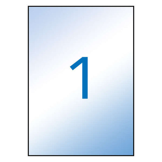 Apli Etiquetas Translucidas Resistentes Intemperie 210.0 x 297.0mm 100 Hojas - Prinkweb