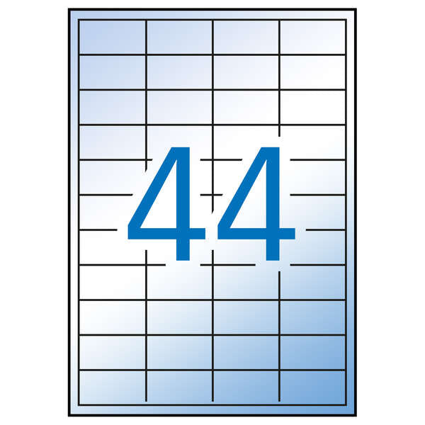 Apli Etiquetas Translucidas Resistentes Intemperie 48.5 x 25.4mm 100 Hojas - Prinkweb