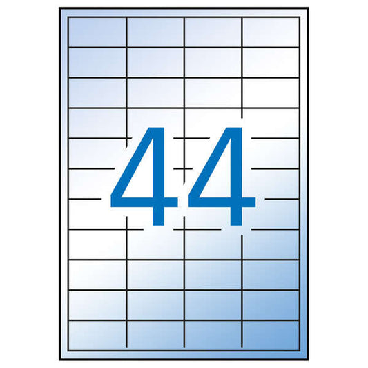 Apli Etiquetas Translucidas Resistentes Intemperie 48.5 x 25.4mm 100 Hojas - Prinkweb