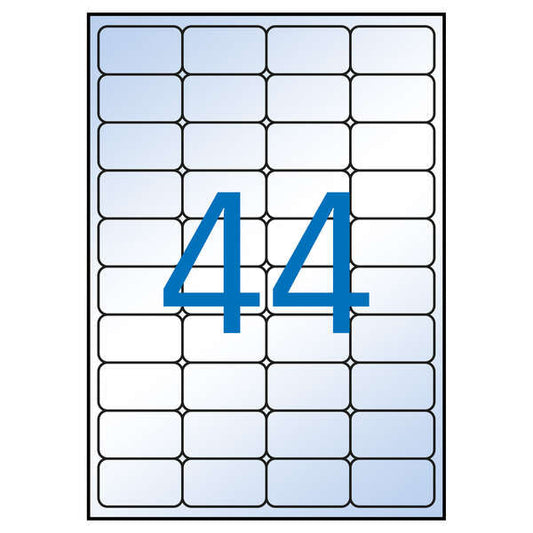 Apli Pack de 440 Etiquetas Transparentes Permanentes 48.5 x 25.4mm - Prinkweb
