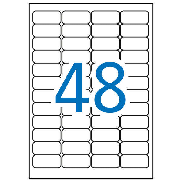 Apli Etiquetas Blancas de Seguridad 45.7 x 21.2mm 10 Hojas - Prinkweb