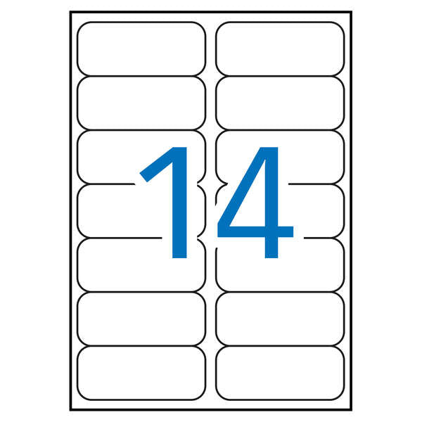 Apli Pack de 280 Etiquetas Blancas Resistentes a la Intemperie 99.1 x 38.1mm - Cantos Romos - Adhesivo Permanente - Prinkweb