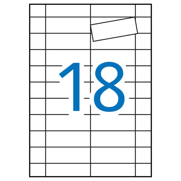 Apli Etiquetas Blancas Magneticas 80.0 x 28.0mm 5 Hojas - Prinkweb