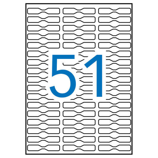 Apli Etiquetas A5 Blancas Joyeria 48.0 x 8.0mm 15 Hojas - Prinkweb