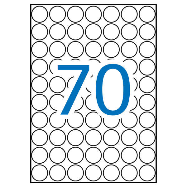 Apli Etiquetas A5 Azules Ø 19.0mm 8 Hojas - Prinkweb