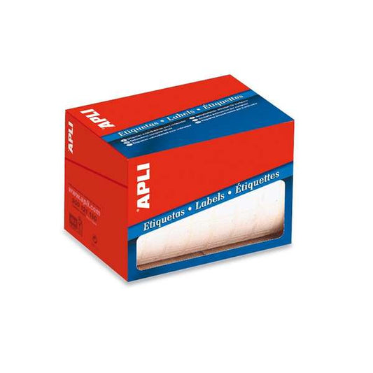 Rolo Apli com 2000 etiquetas permanentes de 19x40mm - Brancas 