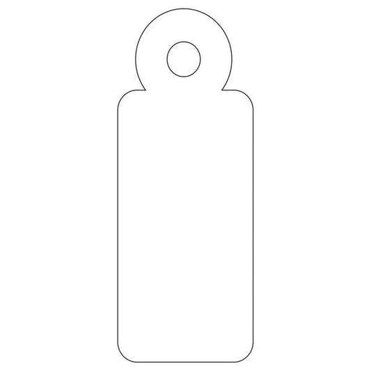 Embalagem de 200 etiquetas para pendurar Apli com cordão, 13x34mm - Cartão 200 g/m² - Furo pré-perfurado - Brancas 
