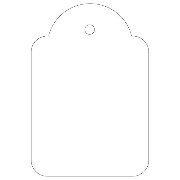 Apli Etiquetas Colgantes Blancas 36 x 53mm 100 U. - Prinkweb