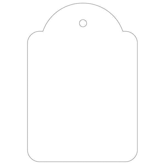 Apli Pack de 400 Etiquetas Colgantes 45x65mm - Agujero Preperforado - Con Hilo de Poliester Blanco - Color Blanco