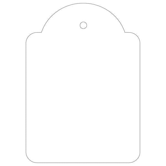 Apli Pack de 400 Etiquetas Colgantes 50x70mm - Con Hilo de Poliester Blanco Ajustable - Color Blanco