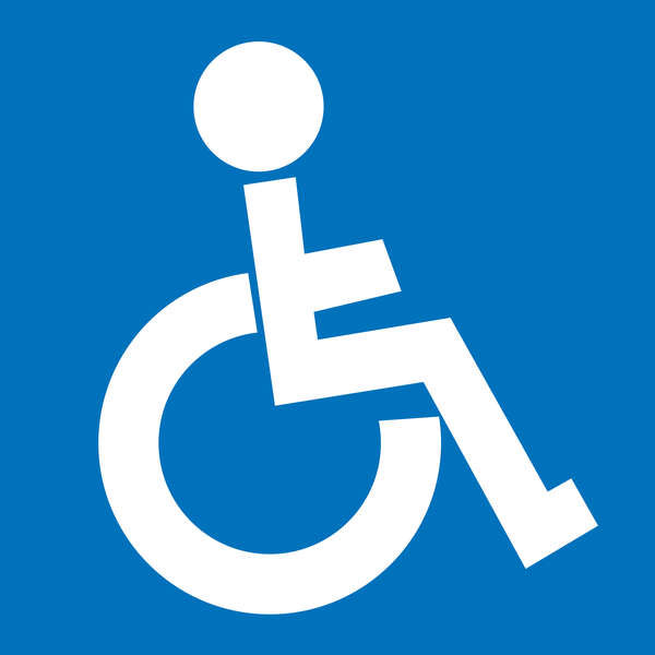 Appliquer l'étiquette Signalétique Invalide 1 U. 