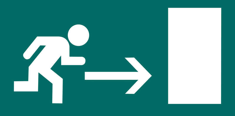 Apli Etiqueta Señalizacion Salida Emergencia Derecha 1 U. - Prinkweb