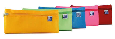 Oxford Kangoo Teens Estuche Plano Grande - Goma Elastica para unirlo al Cuaderno - Colores Surtidos - Cantidad: 5 - Prinkweb