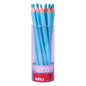 Apli Lapices Jumbo Pastel Azul - Mina de 5mm - Forma Triangular para Niños - 10mm de Diametro - 170mm de Largo - Ideal para Expositor Jumbo Pastel