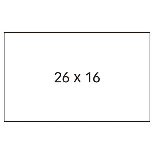 Apli Etiquetas Blancas para Maquinas Etiquetadoras de Precios de 2 Lineas - Tamaño 26 x 16mm - Adhesivo Removible - Pack con 6 Rollos - Compatibles con Modelos 101419 y 102365 - Prinkweb