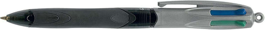 Bic 4 Colours Grip Pro Boligrafo de Bola Retractil con Grip - Punta Media de 1mm - Trazo de 0.4mm