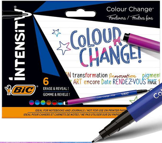 Bic Intensity Colour Change Rotuladores - TecnologIa de Cambio de Color - Punta Fina de 0.