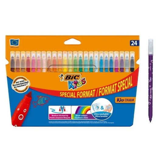 Bic Kids Couleur Rotuladores - Punta Mediana - Lavable - Colores Surtidos