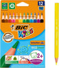 Bic Kids Evolution Triangle Lapices de Colores Triangulares - Punta Ultraresistente - Sin Madera