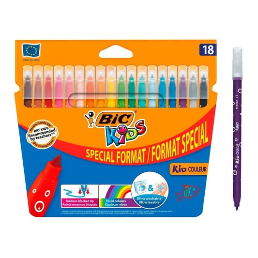 Bic Kids Couleur Rotuladores - Punta Mediana - Lavable - Colores Surtidos