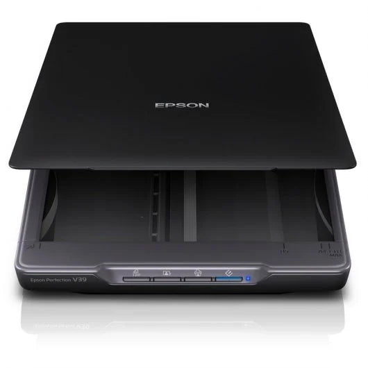 Epson Perfection V39II Escaner Fotografico y de Documentos 4800ppp - Alimentacion y Conectividad por USB - Fabricado con un 30% de Plastico Reciclado - Prinkweb