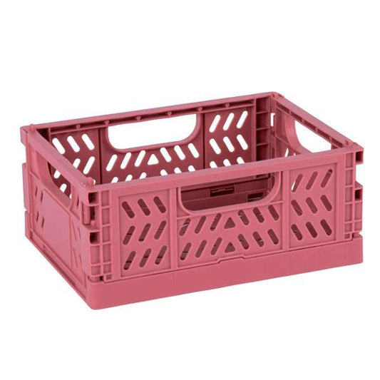 Conjunto de 4 caixas de plástico dobráveis ​​​​e empilháveis ​​​​Apli Up North - Tamanho 140x100x60mm - Ideal para ferramentas, brinquedos, roupa, etc. - Cores sortidas 