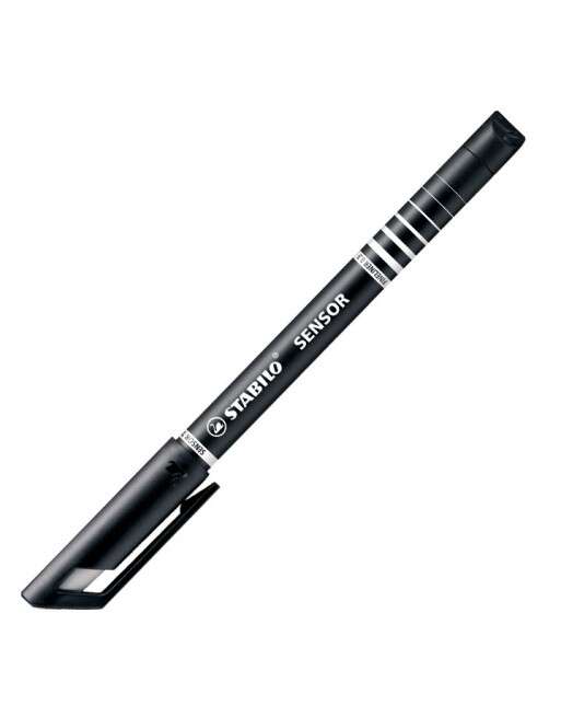 Stabilo Sensor Rotulador de Punta Fina Amortiguada - Trazo de 0.3mm - Color Negro