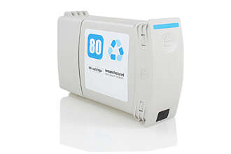 Cartucho compatible HP 80 cian