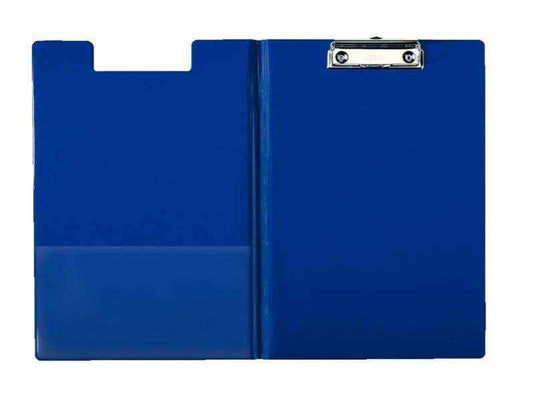 Esselte Carpeta con Pinza y Tapa de Carton Forrado con PP - Tamaño A4 - Resistente Pinza de Metal - Funda Interior Adicional - Gancho para Colgar - Ranura para Boligrafo - Color Negro