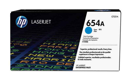 HP CF331A Cyan Cartucho de Toner Original - 654A - Prinkweb