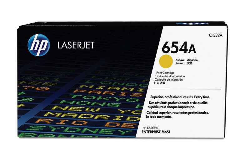 HP CF332A Amarillo Cartucho de Toner Original - 654A - Prinkweb