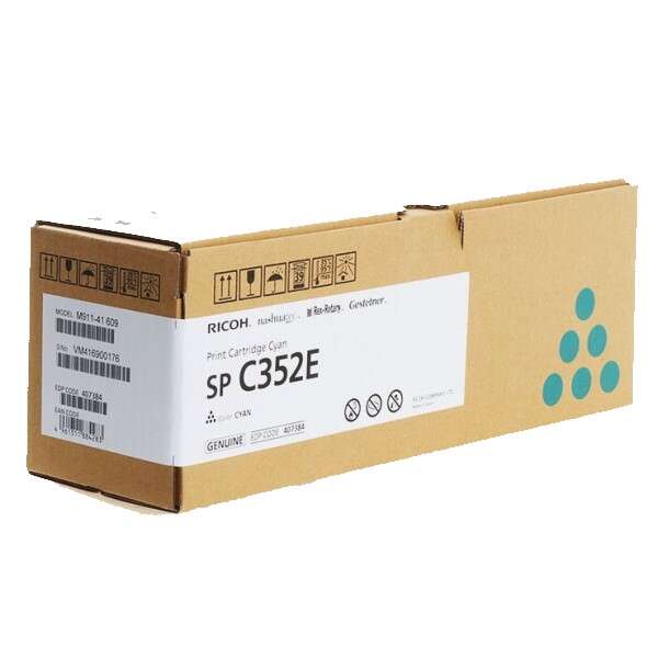 Ricoh SP C352E Cyan Cartucho de Toner Original - 408216/SP C352E - Prinkweb