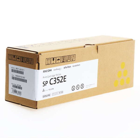 Ricoh SP C352E Amarillo Cartucho de Toner Original - 408218/SP C352E - Prinkweb